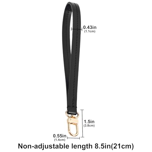 Image of jiesinlov Purse Hand Wrist Strap,Vachetta Leather Replacement Wristlet Keychain Strap for Clutch Bag