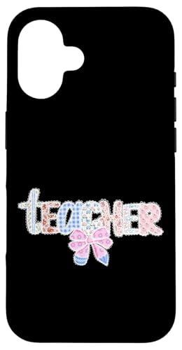 Diseño de lazo floral para profesores Carcasa para iPhone 16