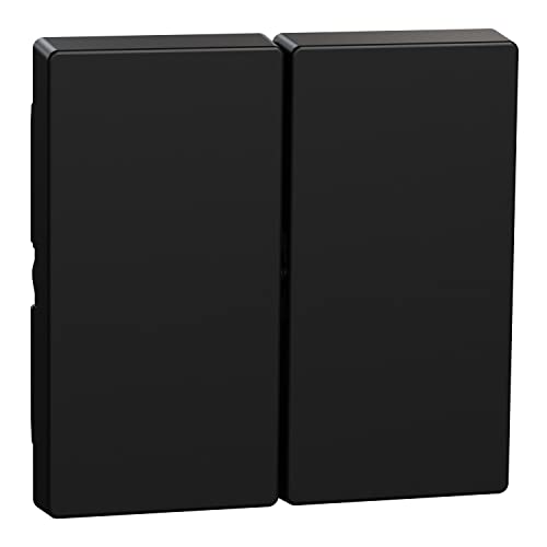 Schneider Electric Merten Wippe für Serienschalter, 2-fach, System M, schwarz matt, Artikelnummer MEG3400-0403, 1 Stück