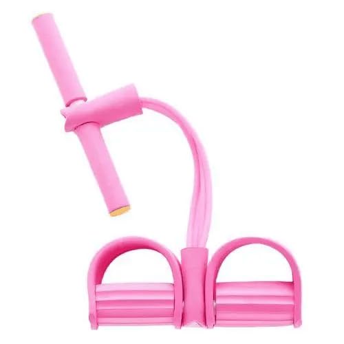 Banda de resistencia para pedal, banda elástica para ejercicios de piernas, abdomen, brazos, X-Sport, rosa