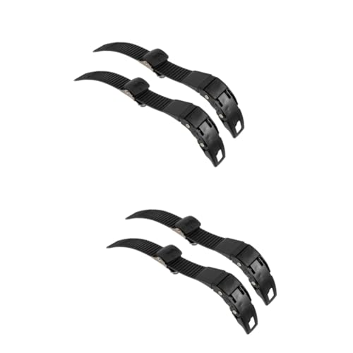 Mipcase 2sets Roller Skate Supplies Professional Roller Skate Buckle Straps Fixed Buckle Straps Skating Shoes Toe Guards 2pcs*2