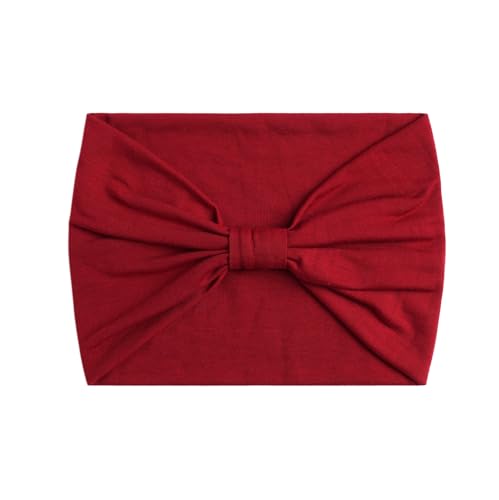 Image of XFYT Elegant Premium Workout Gym Sports Hair Band | Exercise Sweat Absorbent Breathable Yoga Headbands for Men and Women (Rose Maroon)