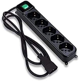 Ciabatta Elettrica 6 Prese Per UPS - Spine Italiane E Schuko, Cavo 1.5m, Protezioni Integrate