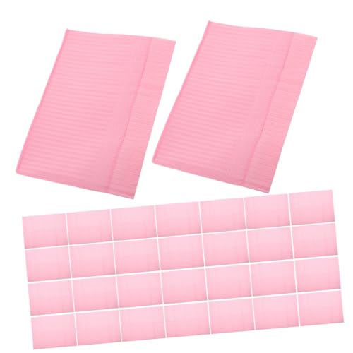 HAKIDZEL 125個 ネイルテーブルマット ネイルペーパータオル ネイルナプキン 爪用品 ネイルタオル ネイルサロンのテーブルマット ネイルサロン用品 マニ タオル 爪枕 不織布 ピンク