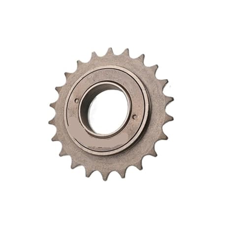 Genérico Bicicleta Plegable BMX 14T 16T 18T 20T 22T 24T Bicicleta tricímica Volante Libre de una Sola Velocidad(22T Brown)