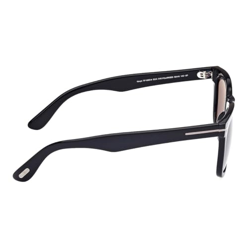 Tom Ford Kevyn Polarized Smoke Square Men's Sunglasses FT1099-N 01D 52, Shiny Black4