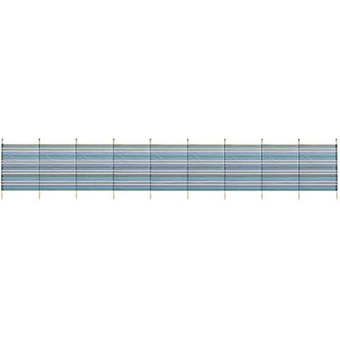 WBL Sun Protection Outdoor Extra Tall Stripes Windbreak available in Green - 10 Pole Cover