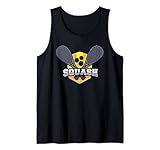 Raqueta de squash cruzada y bolas deportivas regalo deportivo Camiseta sin Mangas