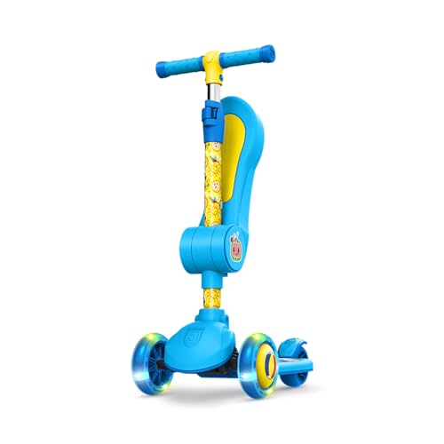 Image of Jetson Character Kids Kick Scooter, LED Lights on Stem & Light-Up Wheels, Lightweight Frame, Height-Adjustable Handlebar, Lean-to-Steer System, Easy-Fold Mechanism