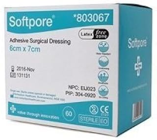 SOFTPORE DRESSING 6X7CM 60'S