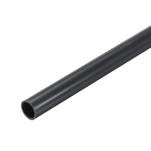 QUARKZMAN PVC Rohr, Durchmesser 10mm Länge 300mm Rund Kunststoffrohr für Garten, Aquarium, Wasserleitung, Kabelkanal, lüftungsrohr（Tiefgrau）