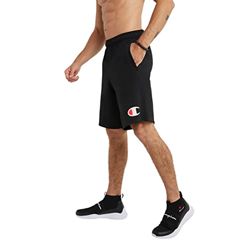Champion Men's Graphic Jersey Short, Black, Large #TOP2