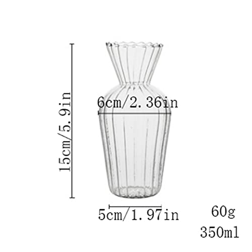 Vase en verre transparent pour thé et arrangement de table - 4