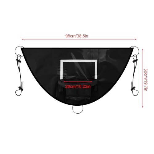 Panier de basket pour trampoline avec planche PVC imperméable résistante au soleil - 5