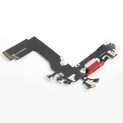 Nappe de charge iPhone 13 Mini flexible USB rouge avec joint étanche - 7