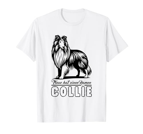 Langhaarcollie Langhaar Collie Hund Herrchen Frauchen Hunde T-Shirt