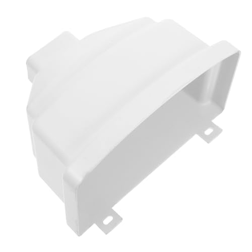 TOPBATHY Square Rainwater Diverter PVC Outdoor Water Feature Rain Barrel Decorative Downspout Adapter