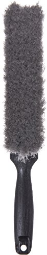 Image of SPARTA Flo-Pac Bench Brush with Flagged Bristles, Small Counter Broom with Handle for Cleaning Smooth Surfaces, 8 inch, 12 Count, Gray