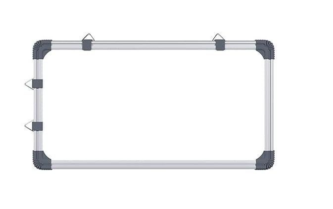 Non Magnetic 2x1 Feet Double Sided White&Chalk Board, Both Side Writing Boards - one Side White Marker and Reverse Chalk Board Surface (2x1 feet Pack of 01)-image-10