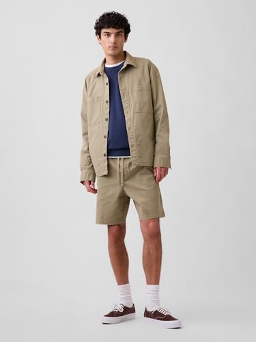 Image of Gap Men Solid Regular Fit Mid Rise Shorts