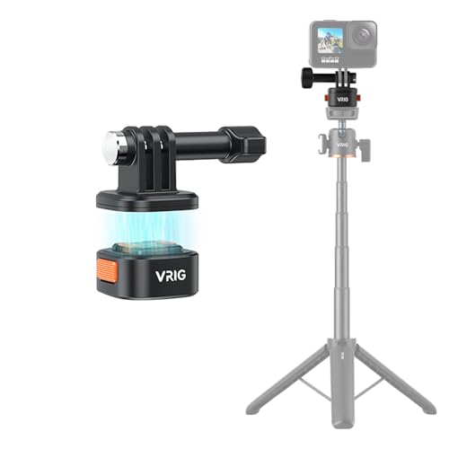 VRIG Claw Mini Quick Release Base Mount Kit for GoPro Accessories, Magnetic Quick Release Camera Tripod Mounts for DJI Action Osmo 3/4/5 Selfie Stick Backpack Bike Motorcycle
