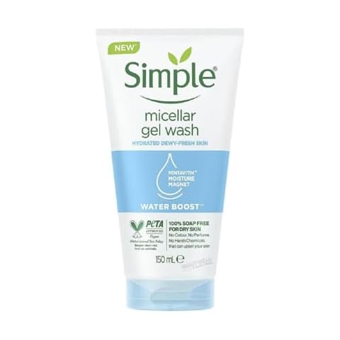 Simple Water Boost Micellar Gel Facial Wash, 5 Oz (150 ML) (1 Count) Cover