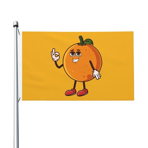 Bandera jardín lindas naranjas divertidas banderas del patio m 2