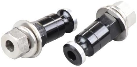 キャストウインカー用 10mmアルミウインカーステーM10&times;20mmボルト付 ブラック｜ポッシュフェイスPOSH