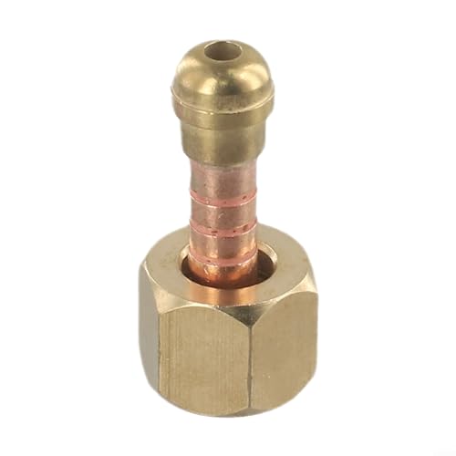 Antorcha de soldadura TIG WP-26 conector de cable de alimentación con tuerca de gas de latón para cable de 4 mm cuadrados, 90A-150A, rosca de 16 x 1,5 mm, tubo de cobre de 8 mm/10 mm, 1 unidad (tubo