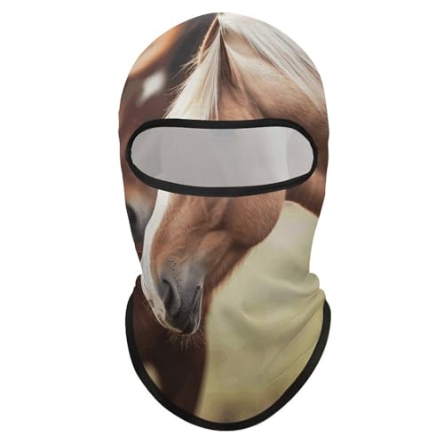 Balaclava adorable de caballo para hombre y mujer con protección solar, transpirable, máscara facial de cabeza completa para senderismo, ciclismo, correr y conducir miniatura 7