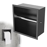 UTILISATION POLYVALENTE – Convient aux murs en plaques de plâtre et sur montants. Idéal pour les salles de bains compactes où le gain de place est essentiel. Adapté aux salles de bains privées comme aux toilettes publiques d’hôtels, assure un gain d’espace et un aspect élégant.