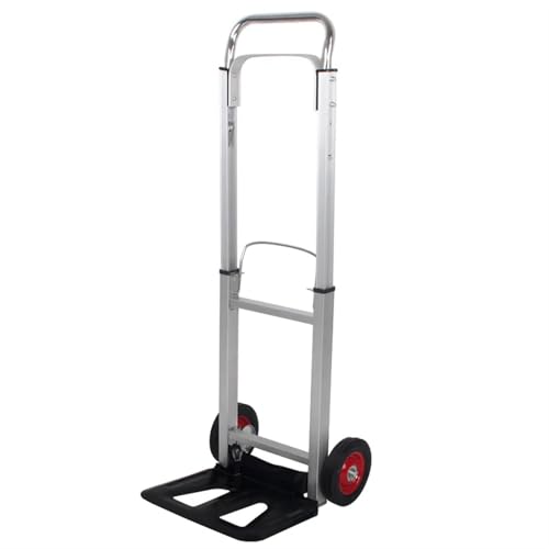 Diable pliable en aluminium avec poignée télescopique pour bagages