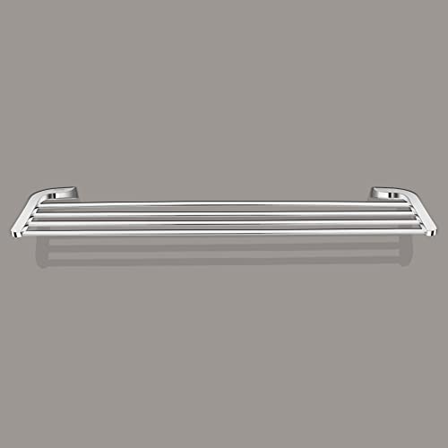 Image of Plantex Smero Pure Brass Towel Hanger for Bathroom /Bathroom Towel Rack /Bathroom Accessories - Aqua(Chrome)