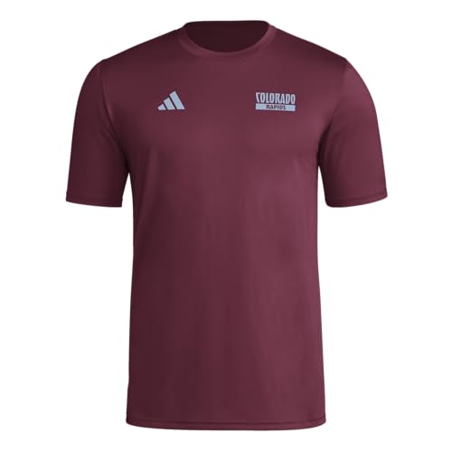 adidas Men's Colorado Rapids Local Warp Pre-Game Short Sleeve T-Shirt