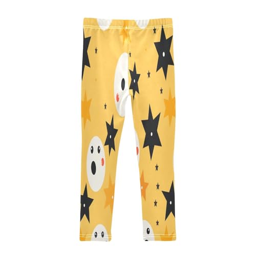 Toddler Girls Leggings Printed Yoga Pants Leggings Black Start for Kids2