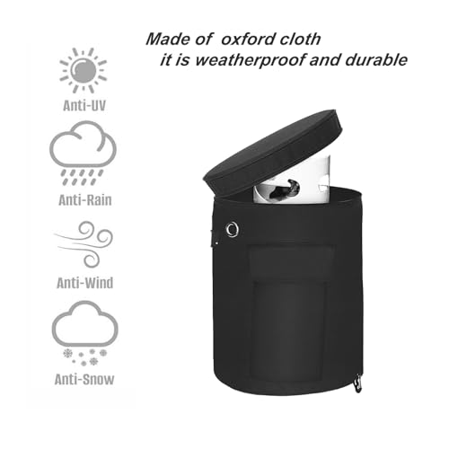 BE-TOOL 11lb Propane Tank Cover Outdoor Heavy Duty Waterproof Gas Tank Cylinder Cover with Adjustable Drawstring for Camping Stoves, Outdoor Barbecue Grills, Fire Pits, Gas Heaters(S) by BE-TOOL - Image 4