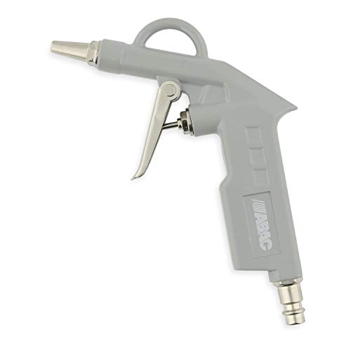 ABAC Pistola Aria Compressa G-501, Pistola di Soffiaggio con Ugello Corto, Ugello da 2mm, Pressione Max 8 Bar, Alluminio