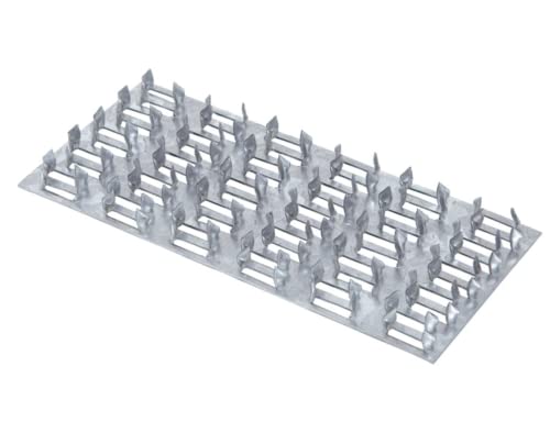 Image of [FIXINGS DIRECT®] Ultimate Timber Mending Plate - Heavy Duty Wood Joining Nail Plate - Spiked Timber Joining Plate (Multi Sizes) (50 Pack, 50 x 111mm)