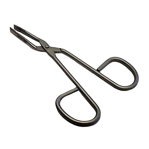 Professional Scissor Handle Tweezers (Straight Flat Tip, Matte Finish)
