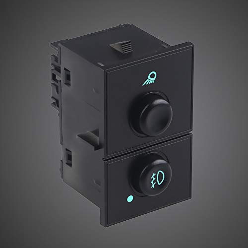 Fog Light Switch Compatible with 2003-2006 Chevy Silverado 1500 2500 Avalanche Suburban Tahoe 2003-2006 GMC Sierra 1500 2500 Yukon Cadillac Escalade ESV EXT Replacement for D7096C 15143597