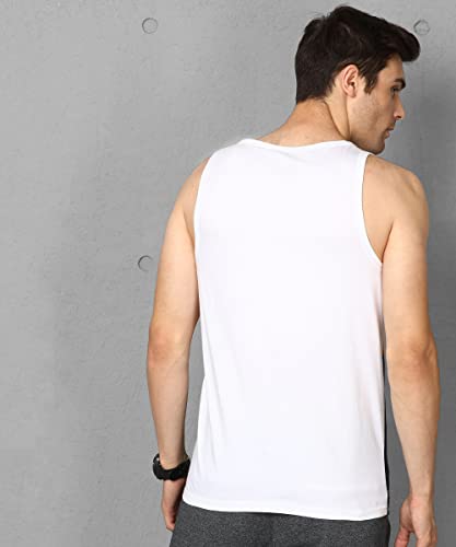 Image of Alan Jones Clothing Men Cotton Printed Sleeveless T-Shirt | Regular Fit | Casual, Beach & Lounge Wear | Tank Top for Summer