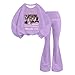 YLDBWDX Kids Katseye Merch Graphic Long Sleeve Shirt and Casual Pants Suit Sweatshirts Set 9 Years