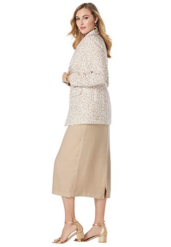 Jessica London Women\'s Plus Size Single-Breasted Skirt Suit Set - 18, Navy