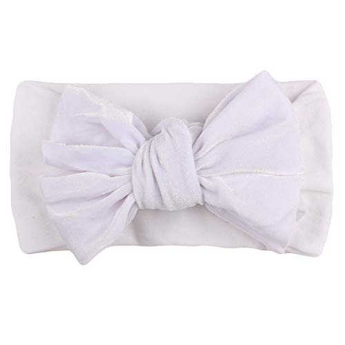 2021 Fashion Baby Girls Flower Headbands Infant Hairbands Toddlers Hair Bows Newborn Headwear(1PC,C6-White)