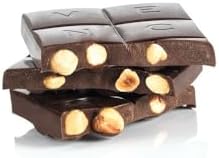 Venchi - Dark Gianduja Hazelnut Bar with only "PGI Piedmont Hazelnut", 22 lb, Gluten-Free, Dye-free and Preservative-Free