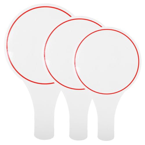 Housoutil 3Pcs Erasable Handheld Scoreboard Writable Whiteboard for Judges Voting and Includes Boards for Sports and Classroom Activities