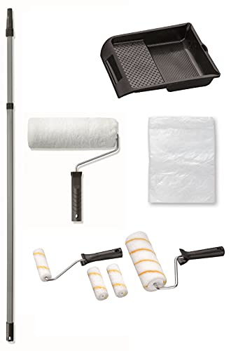 BODENMEISTER Malerset Teleskopstange Wandfarbe streichen...