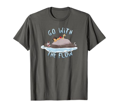 T-shirt Le Livre de la Jungle Disney avec Mowgli et Baloo en coton bio pour fan