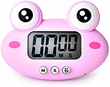 XUFUN Kitchen Timer, Animal Digital Stopwatch Electronic Shower Chronograph Home Cooking Tool Alarm Clock Kitchen Timer Time Reminder(Pink Frog)