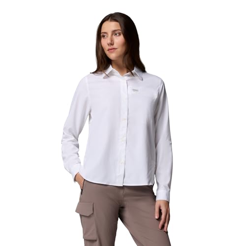 Columbia Womens Silver Ridge Utility II Long Sleeve Shirt White Small